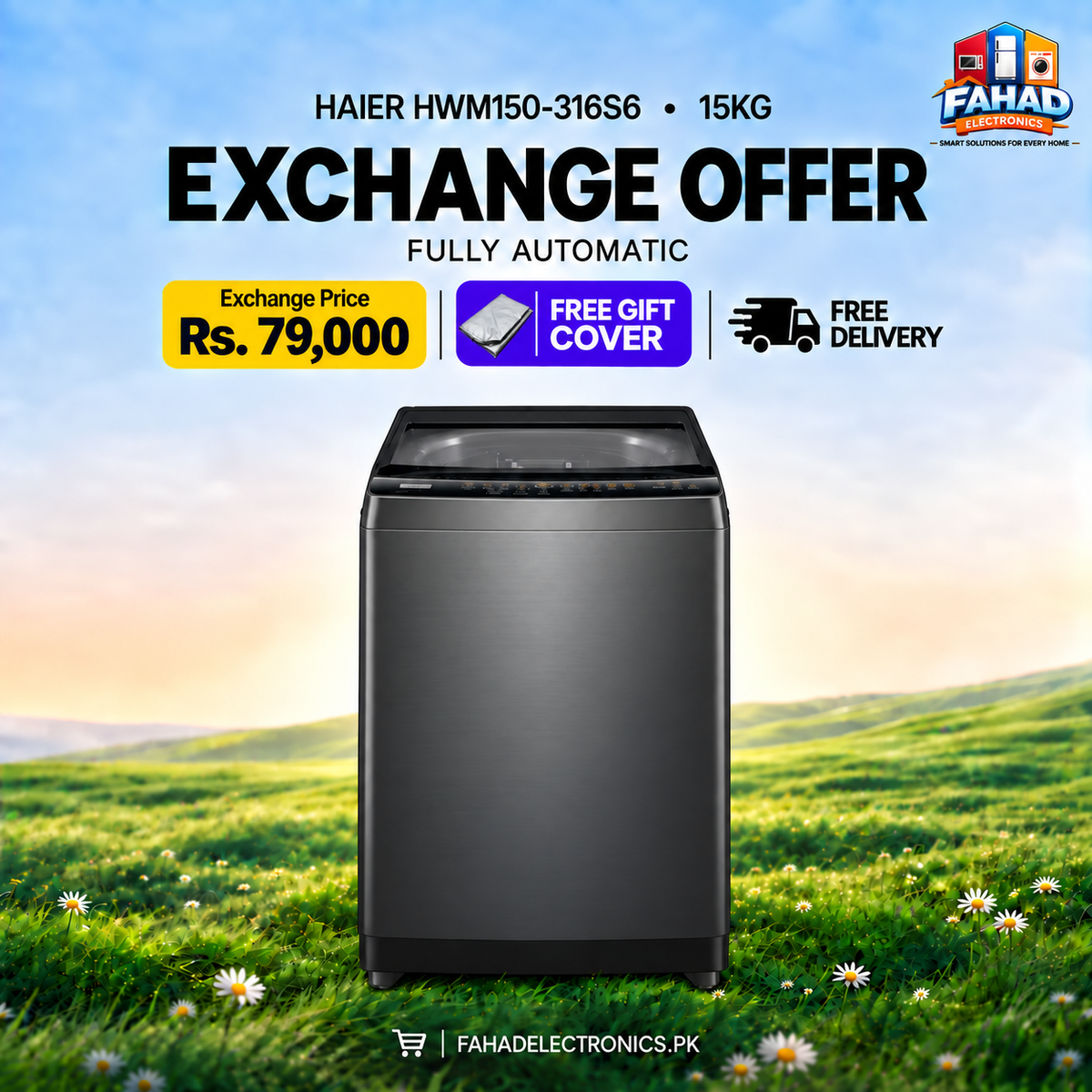 Haier HWM150-316S6 — 15KG Fully Automatic