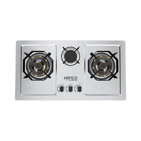 HANCO Hob Model 306 - Elegance Series - Burnova Brass Burners - Auto Ignition Stove - Latest Model