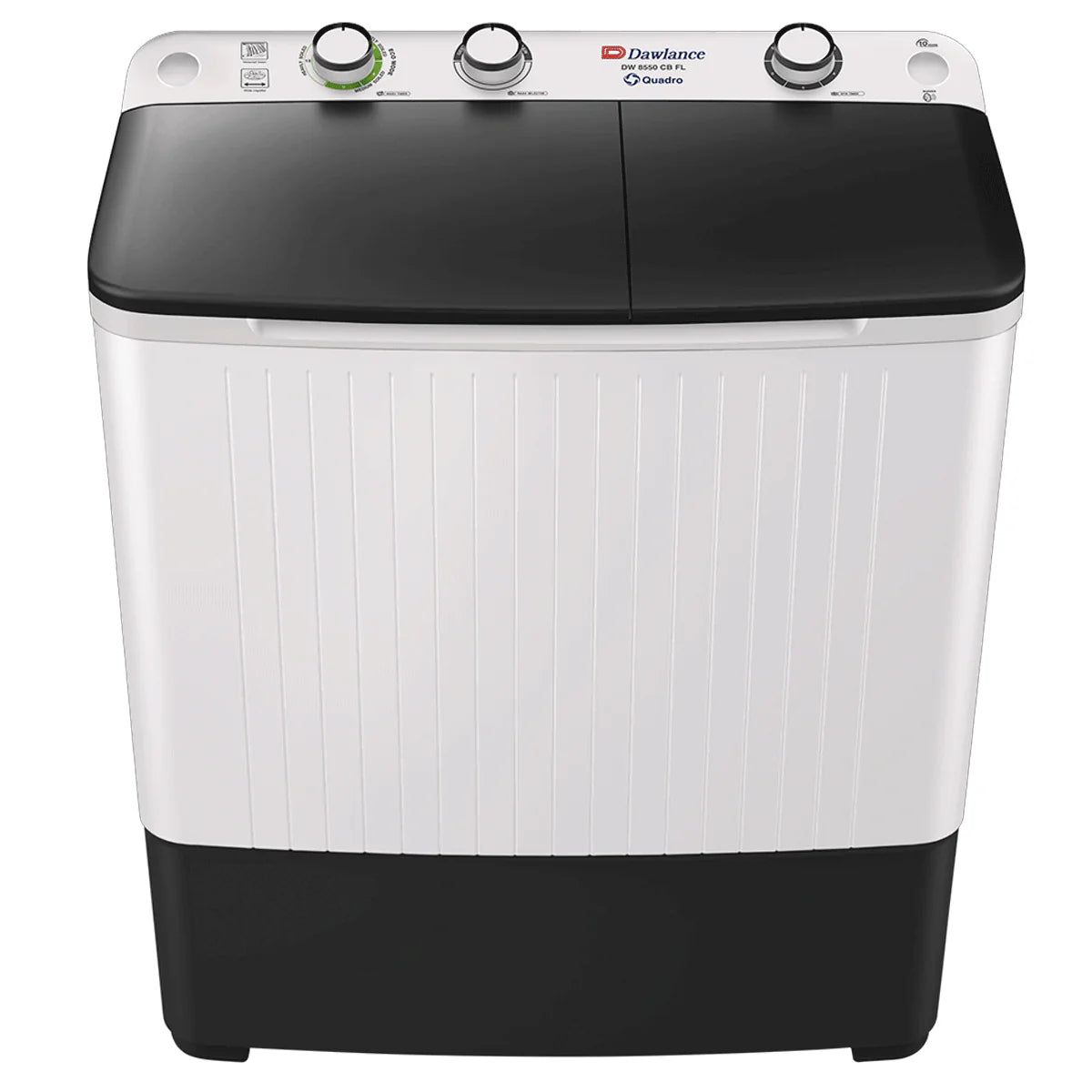 Dawlance DW 8550 CB FL Twin Tub Washing Machine - 7.5 kg