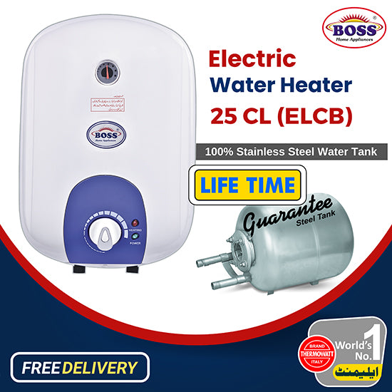 Boss Geyser K.E SIE 25CL Supreme Steel ELCB