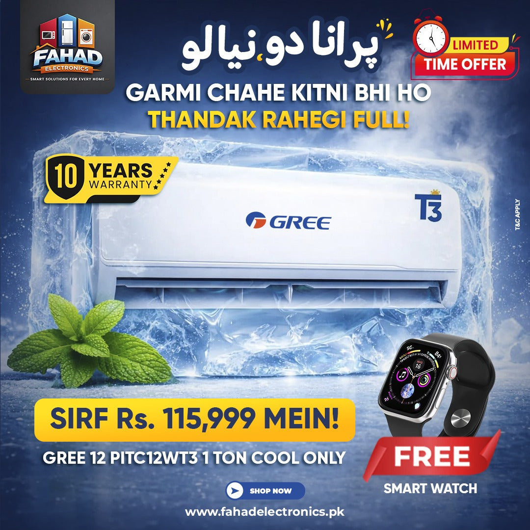 GREE PITC 12W Pular T3 1 TON (Cool only) Split AC Exchange Offer