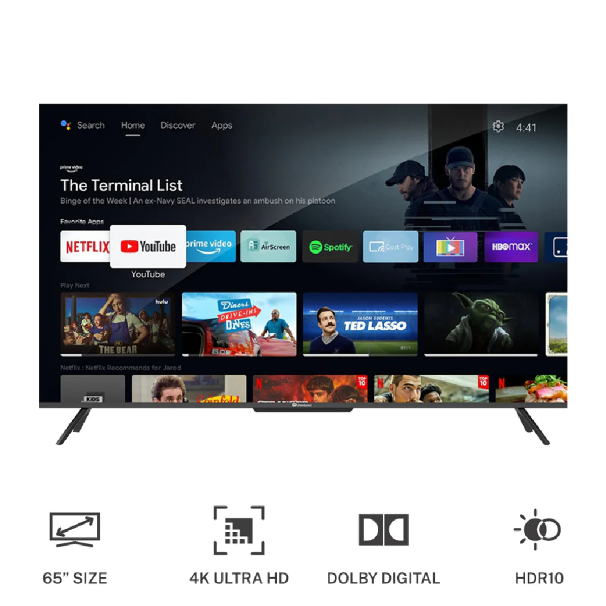 Dawlance 65 - Inches 4K UHD LED TV Canvas series 65G3AP Narrow Bezel Screen