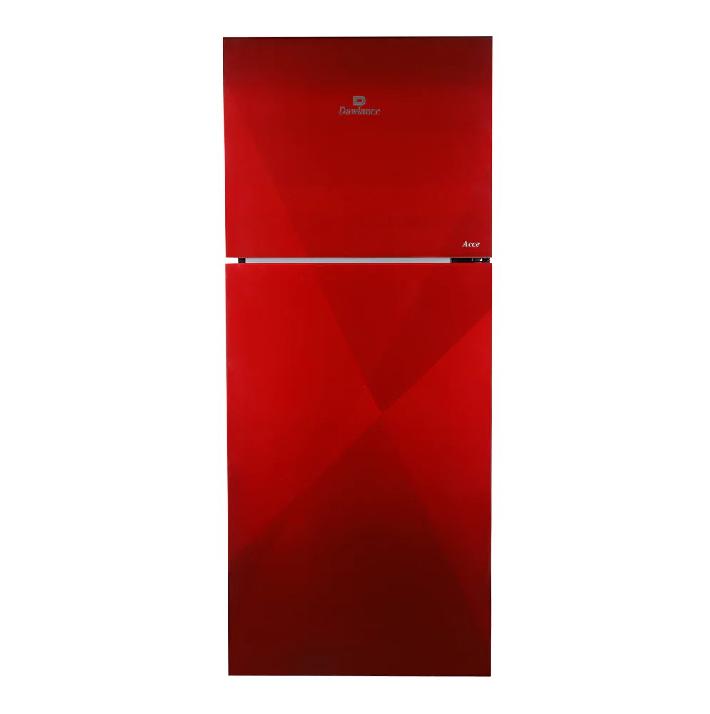 Dawlance 9173 ACCE Coral Red Double Door Refrigerator 12 Cubic Feet Hybrid Cooling