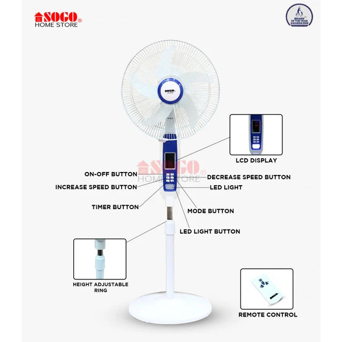 SOGO Rechargeable Fan JPN 650 R