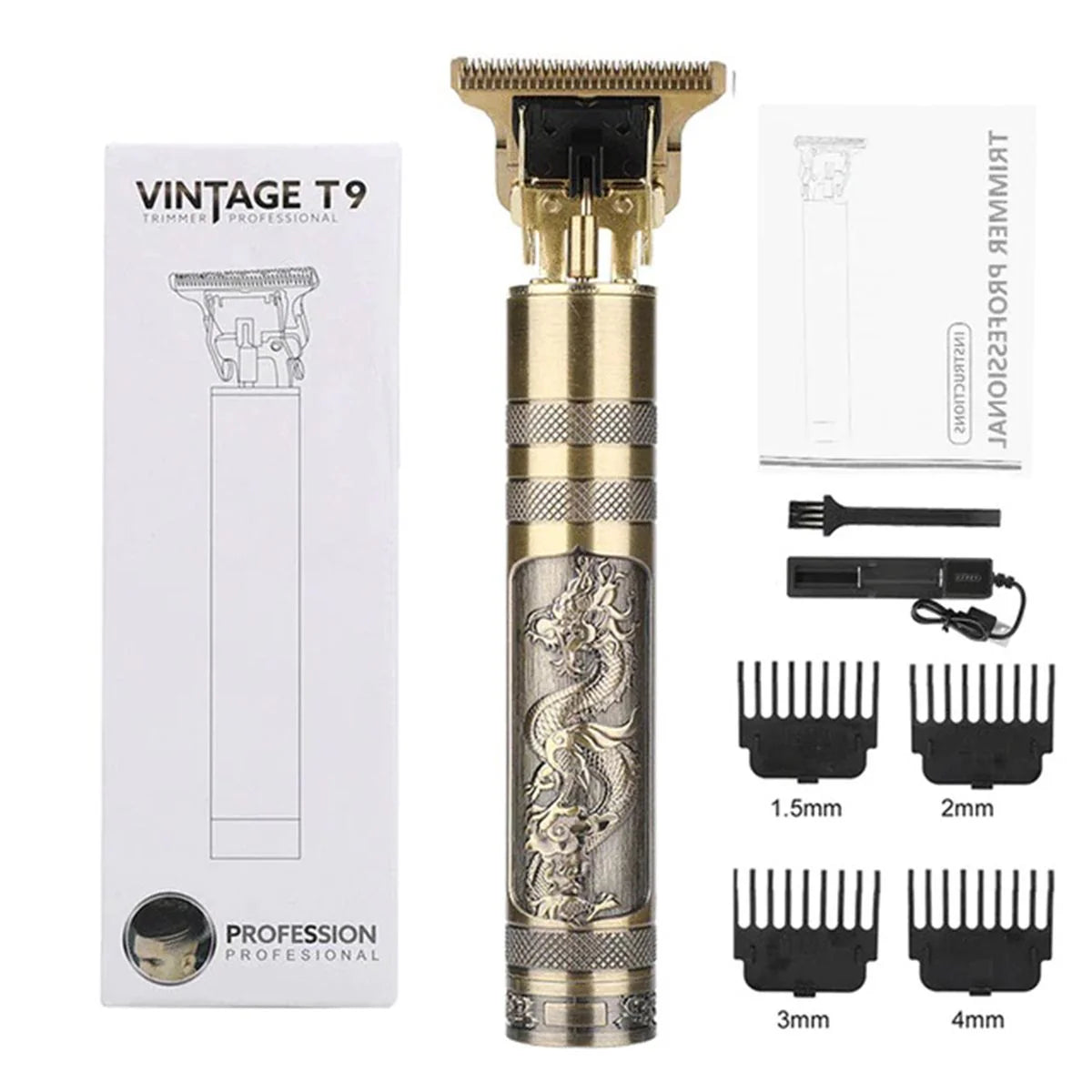 T9 Hair Clipper and Hair Trimmer Professional - Rechargeable Beard Trimmer and Styler